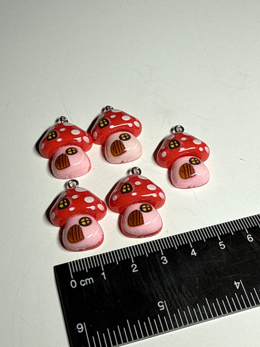 Wichtelhaus-Fliegenpilz, 5er Set