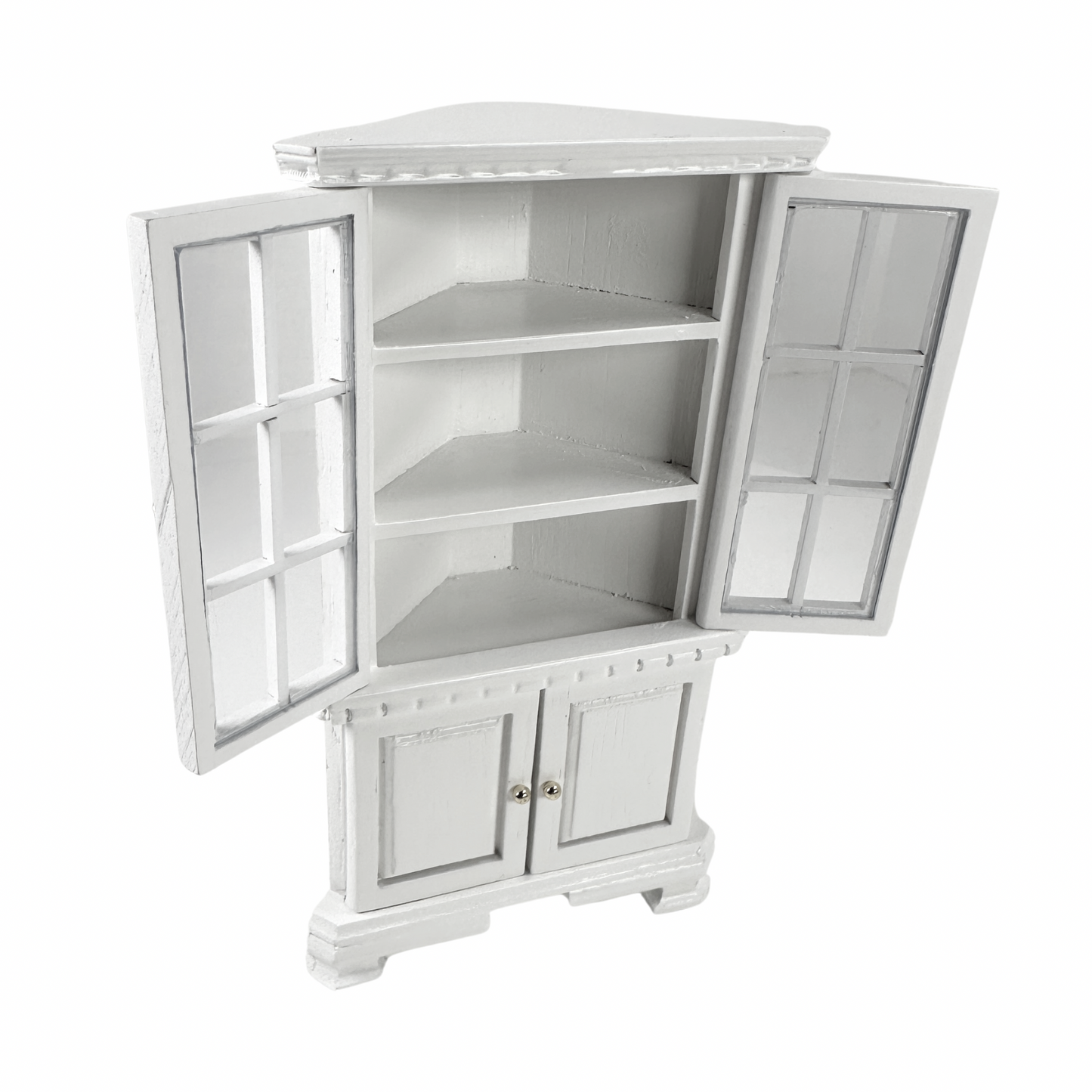Geschirrschrank | Eckschrank weiß oder natur