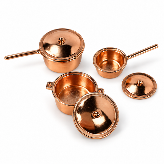 Topfset rosé-gold Metall