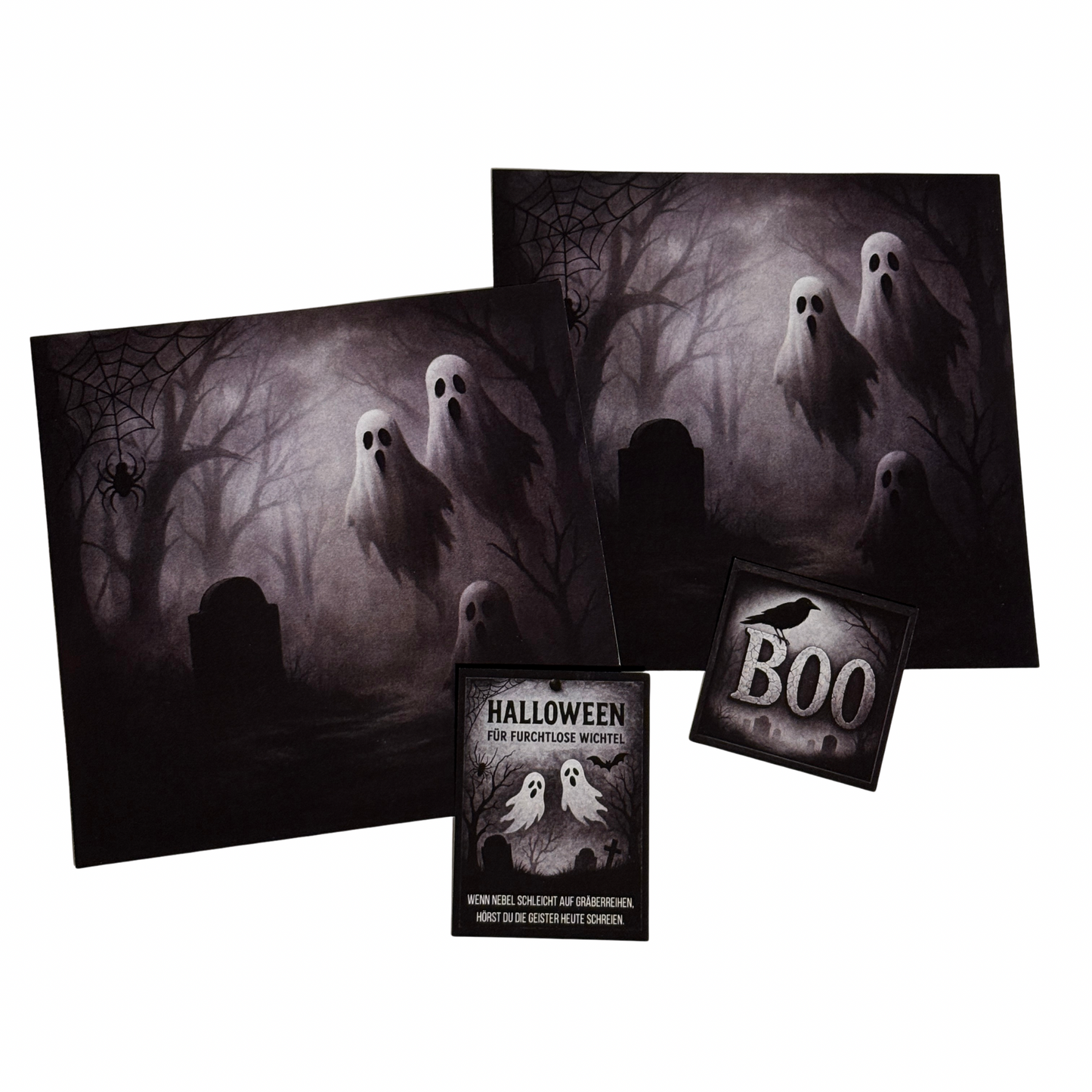 Halloween Deko Hintergrund + Plakate