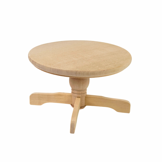 Tisch rund mit einem Standfuß