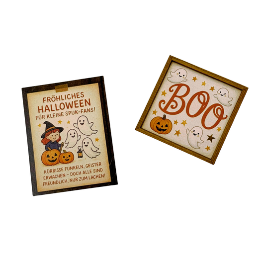 Halloween Plakate 2er Set