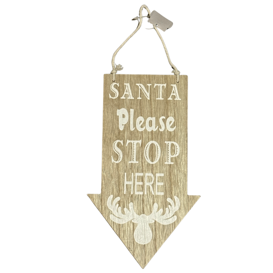 Schild Santa | 28x16cm