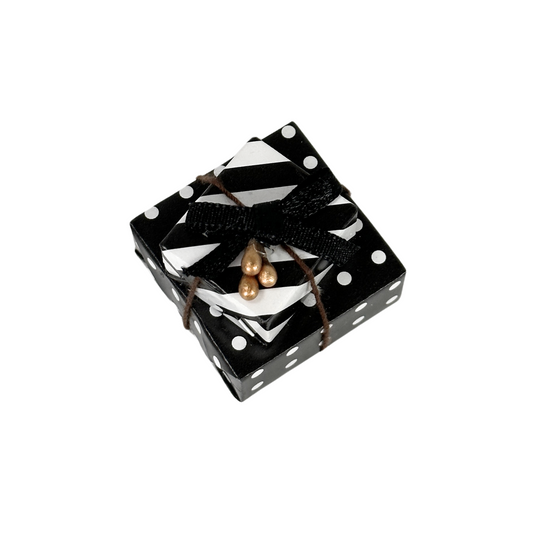 Geschenke schwarz/weiß