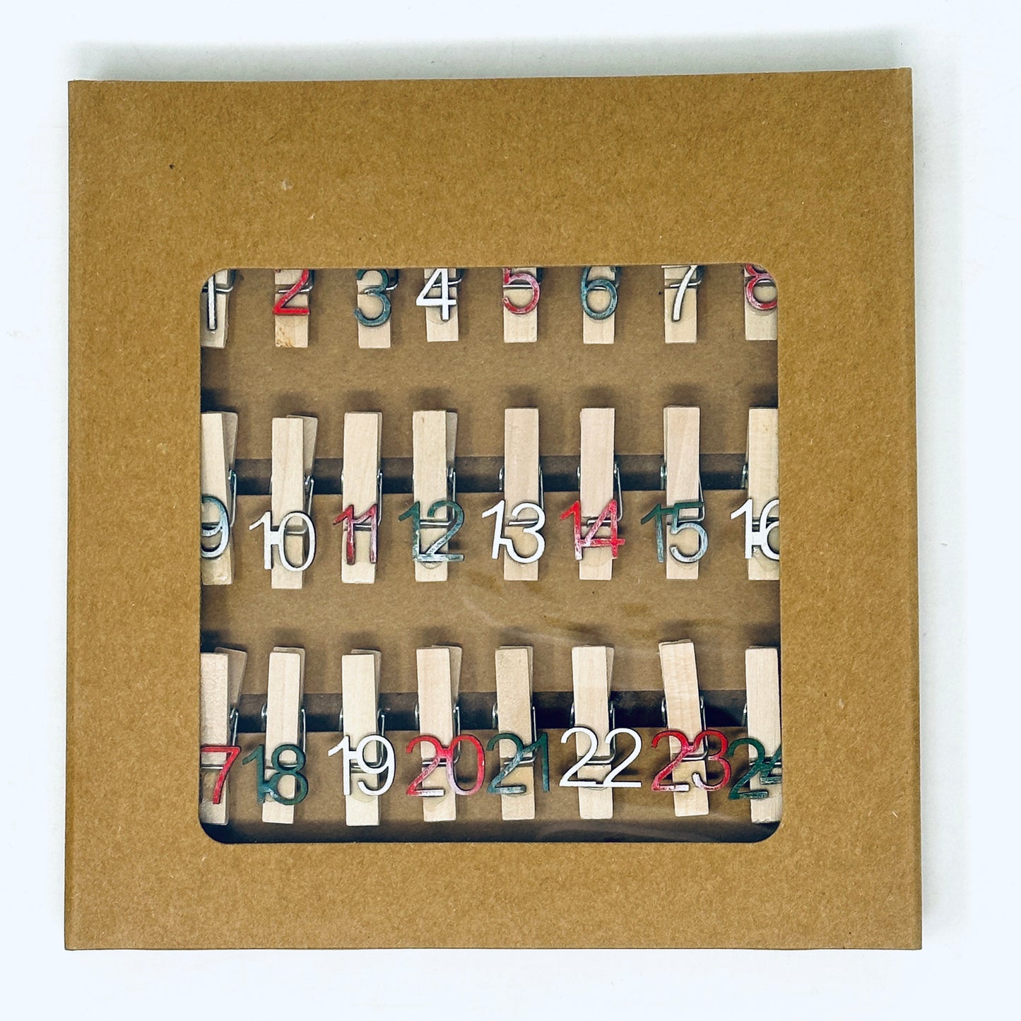 SALE - Adventskalenderklammern 1-24 | B-Ware