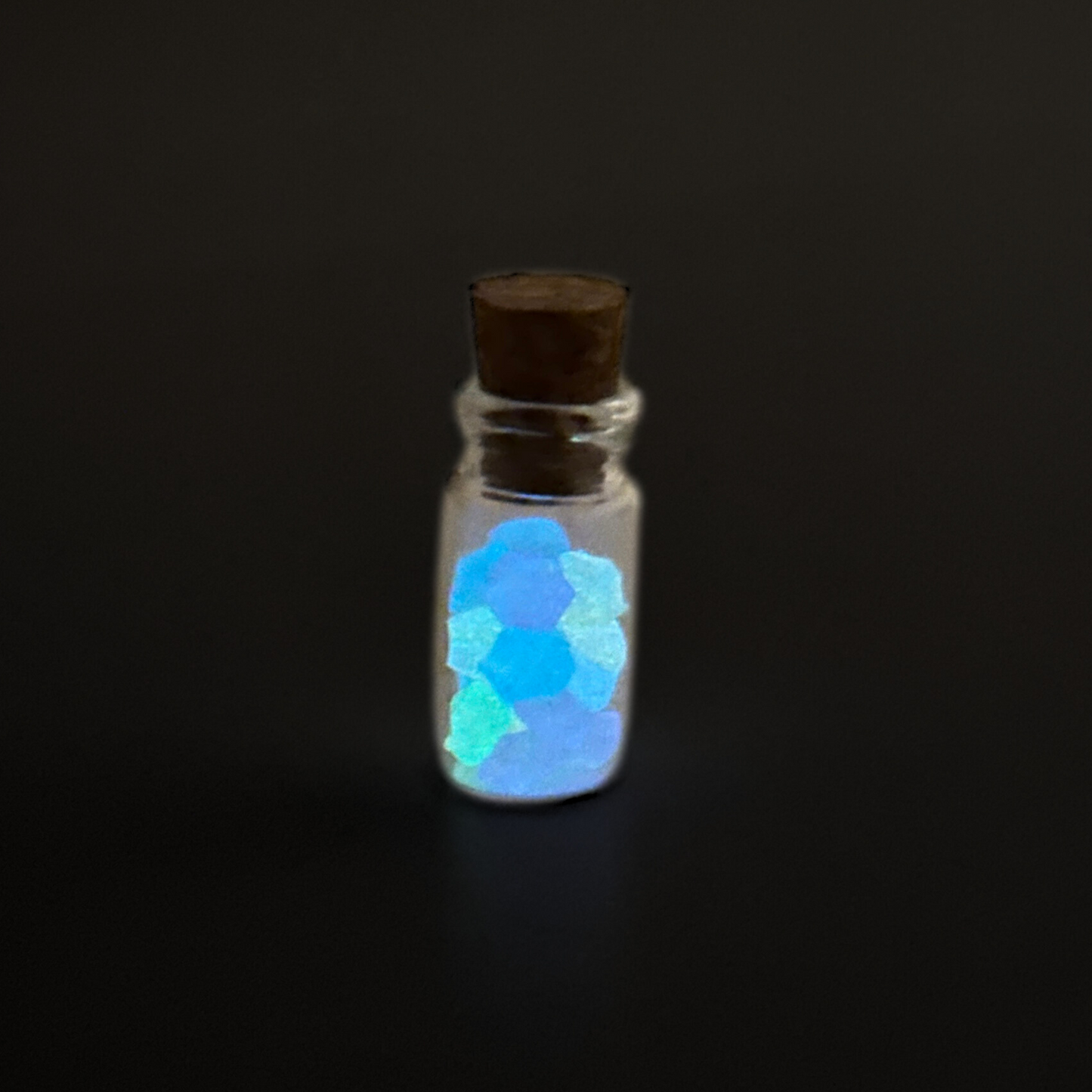 Leuchtsteine in Flasche