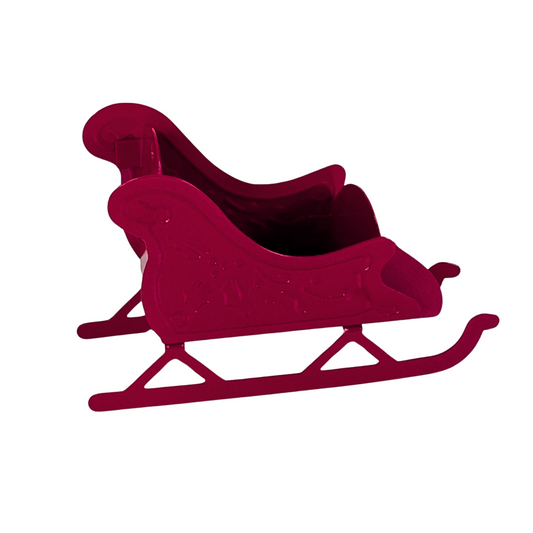 Schlitten rot Metall