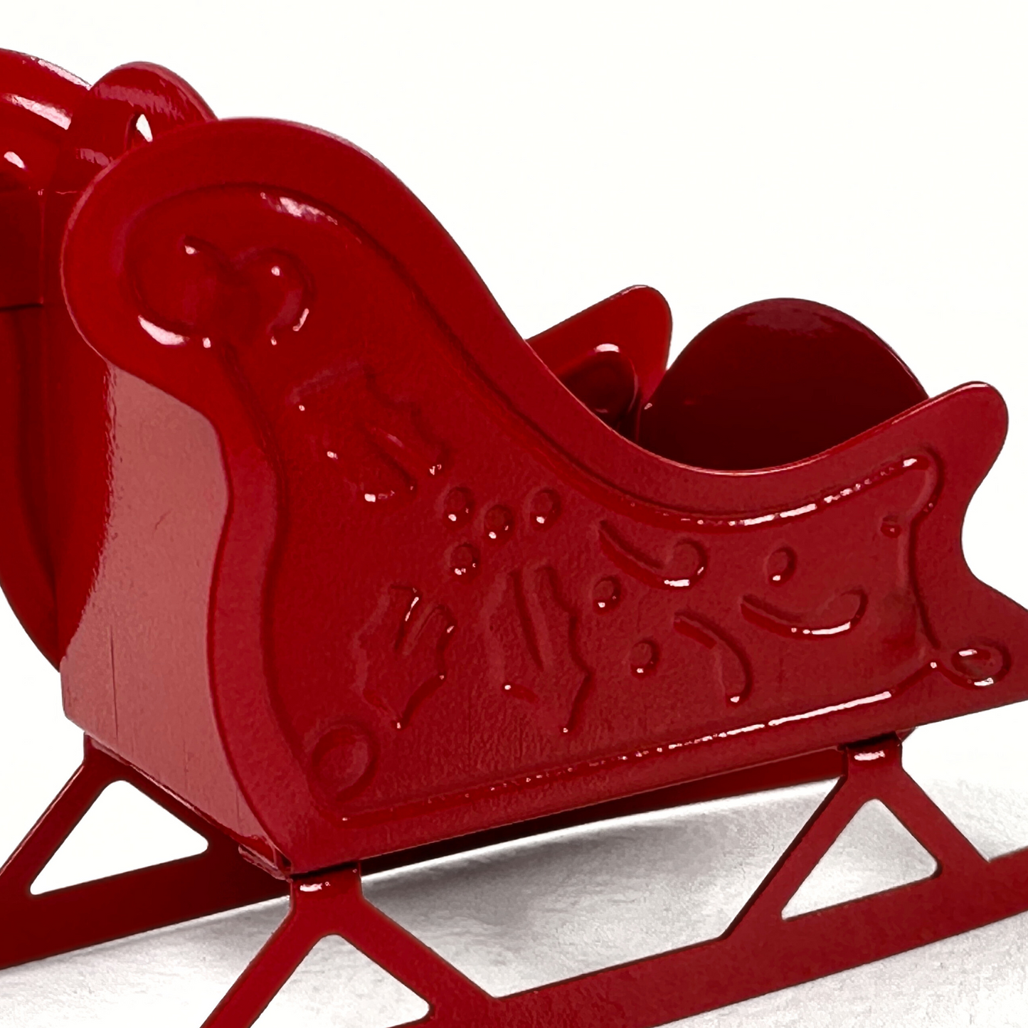 Schlitten rot Metall