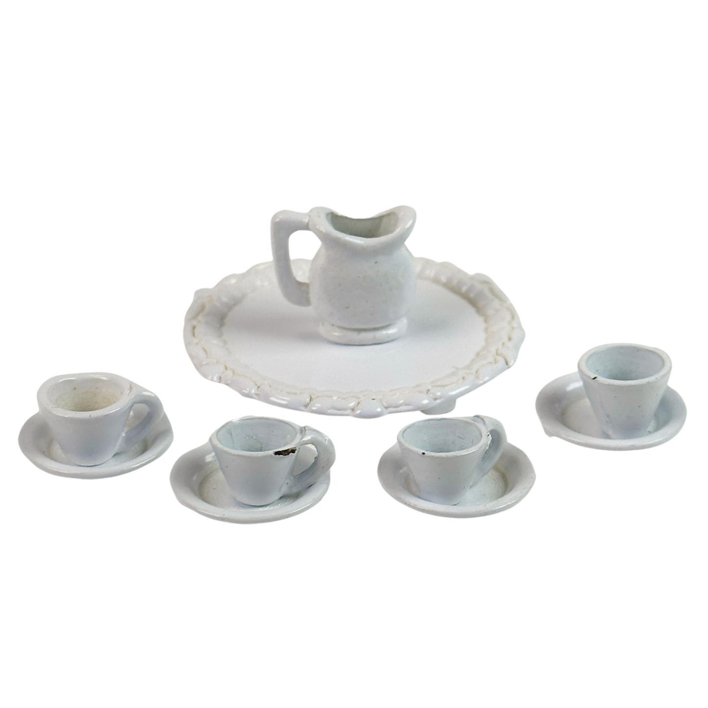 Tee-Service weiß vintage 10tlg