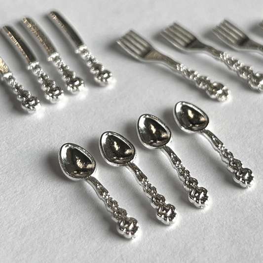 Besteck 12-teilig silber edel