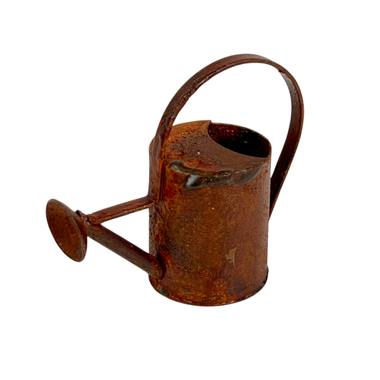 Gießkanne Metall rostig