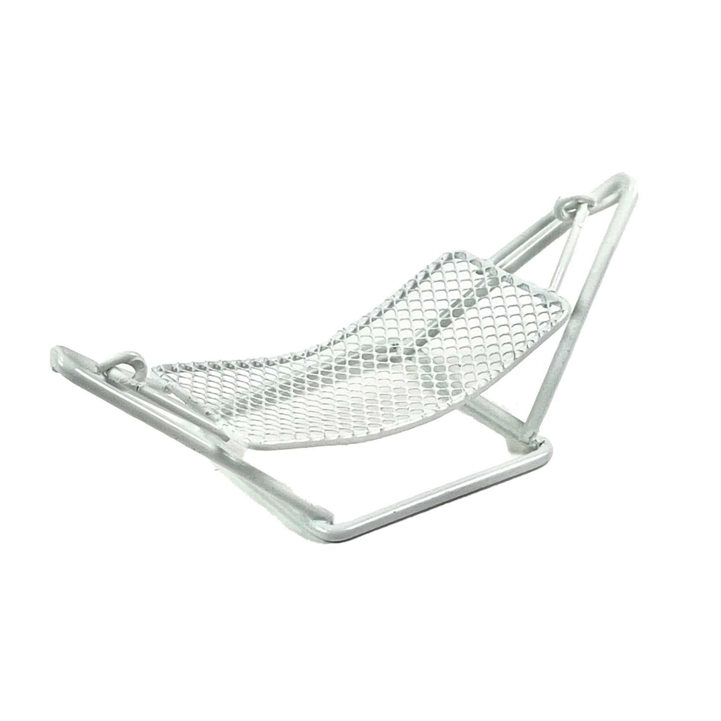 Hängematte weiß Metall