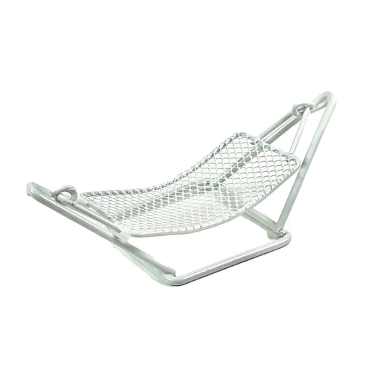 Hängematte weiß Metall