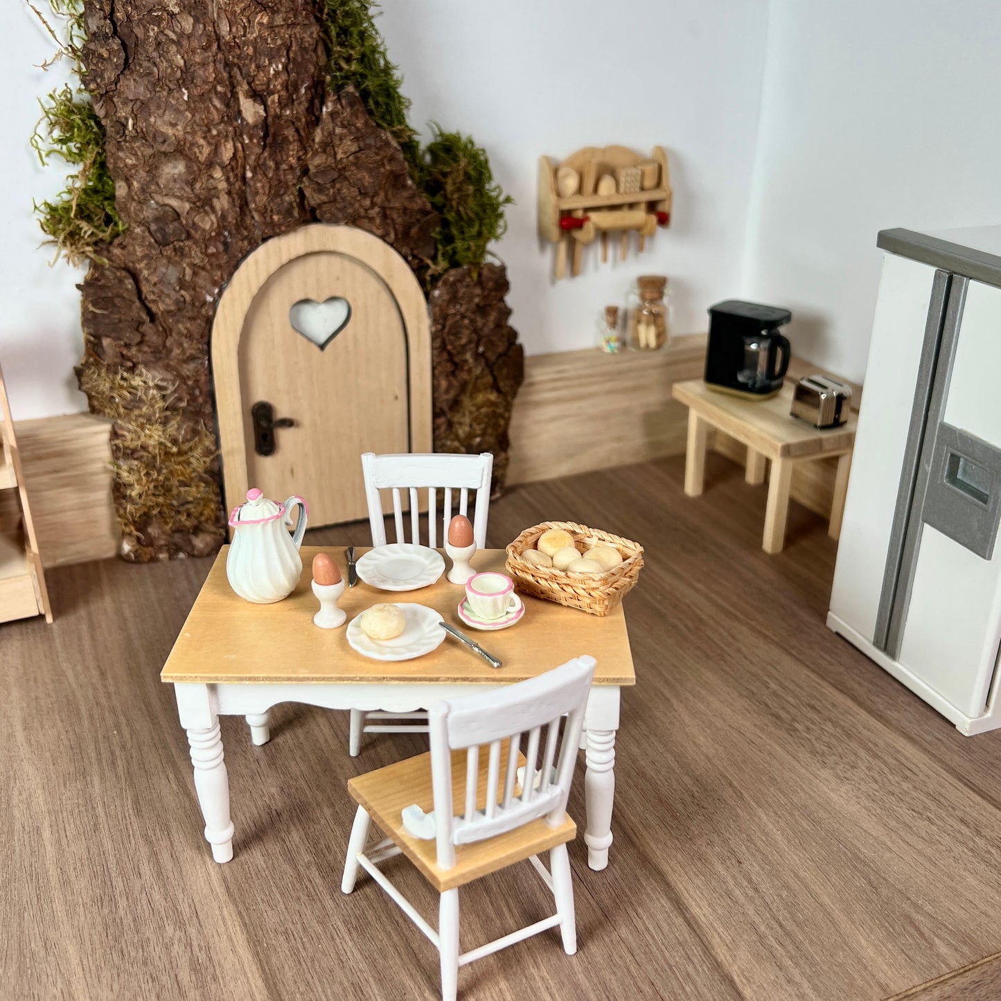 Tisch weiß/holz