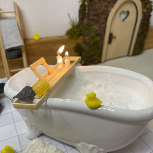 Badewanne Keramik weiß