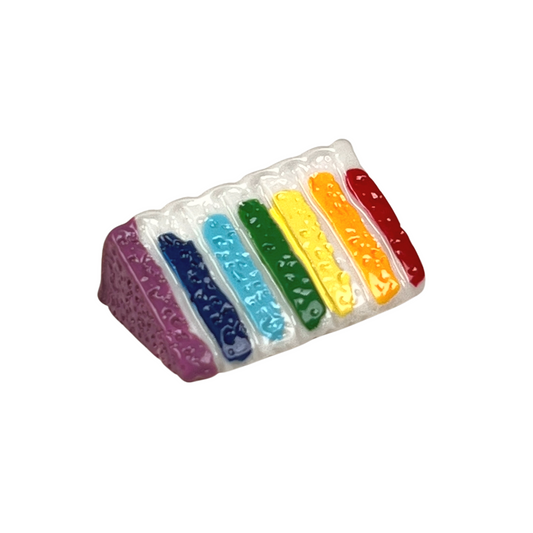 Regenbogen Tortenstück