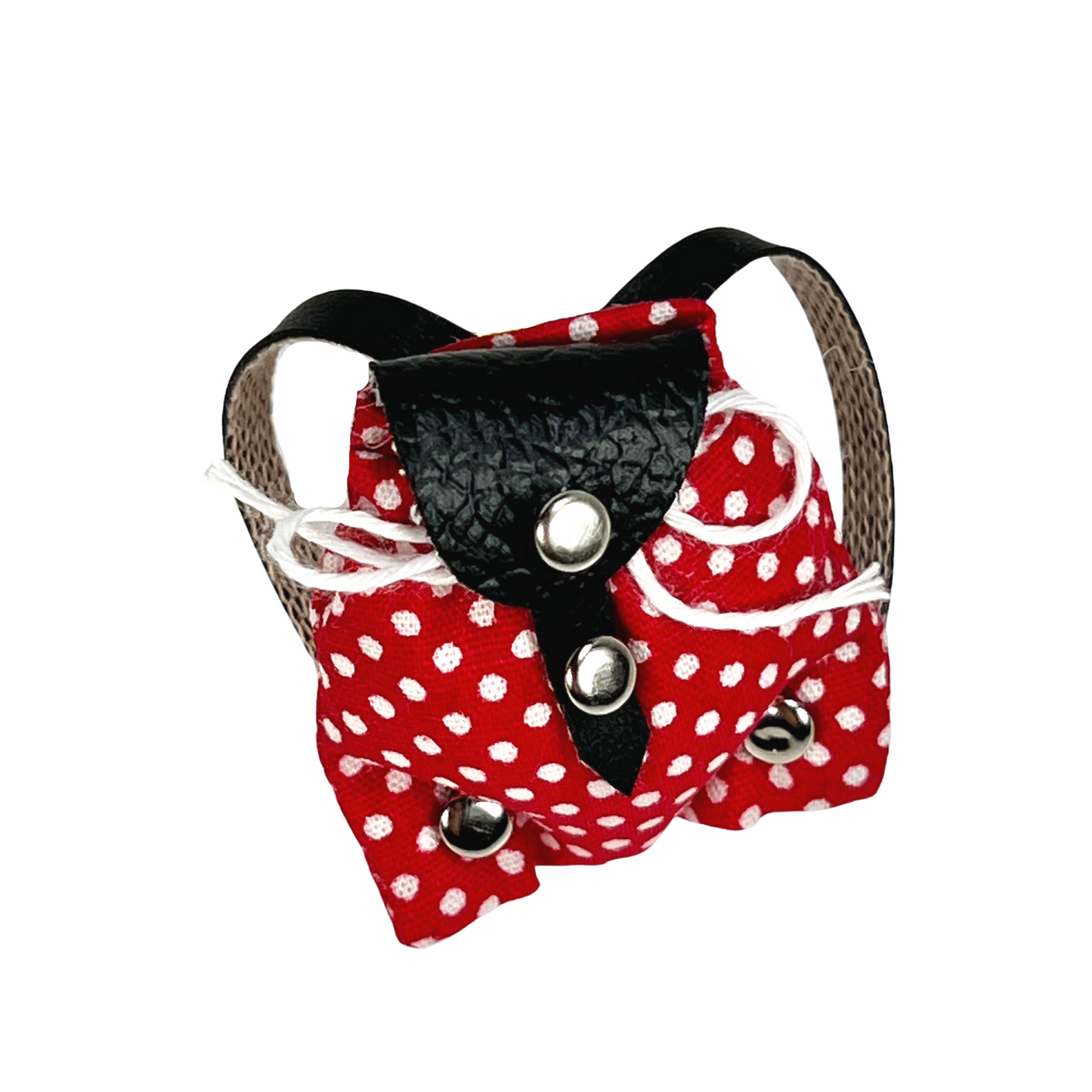 Rucksack rot gepunktet