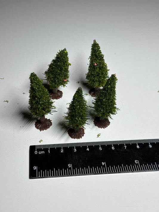 Tannenbäumchen 5er Set, ca. 5cm hoch