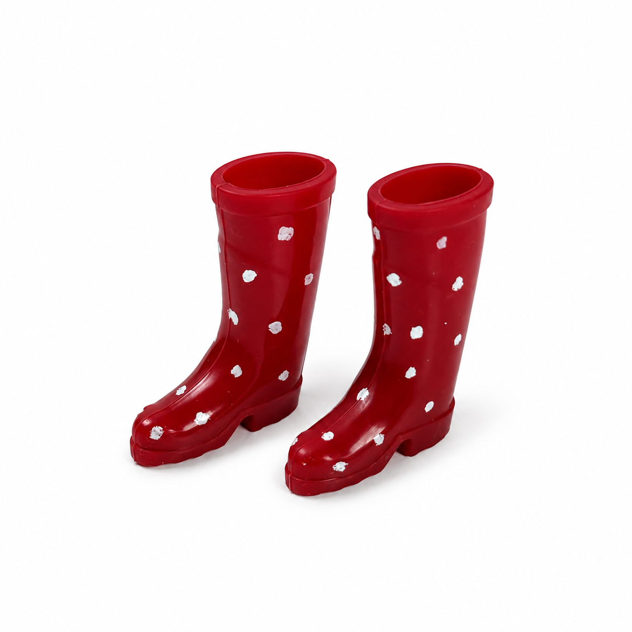 Gummistiefel gepunktet