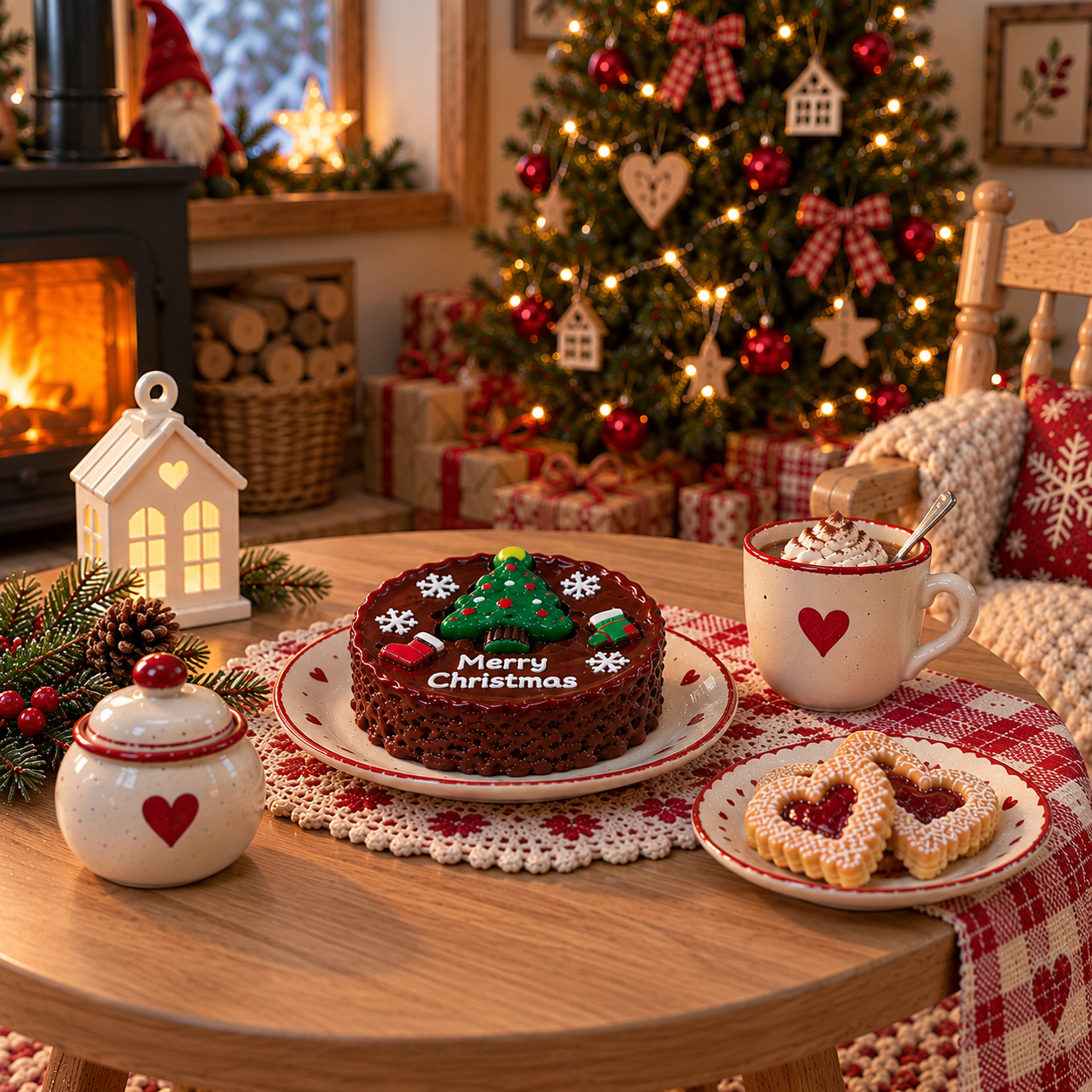 Weihnachtstorte Schoko