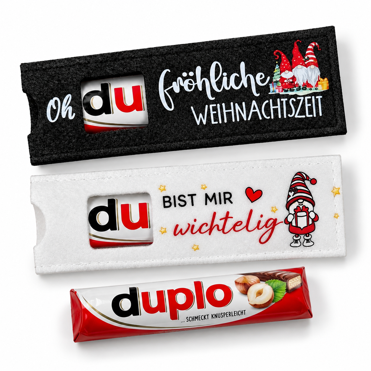 Geschenkhülle passend für duplo Schokoriegel
