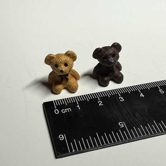 Teddybär 2er Set hellbraun/dunkelbraun