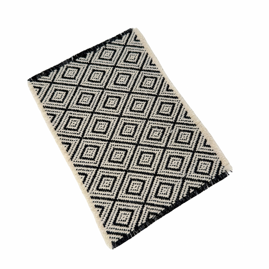 Teppich schwarz/weiß | ca. 20cm