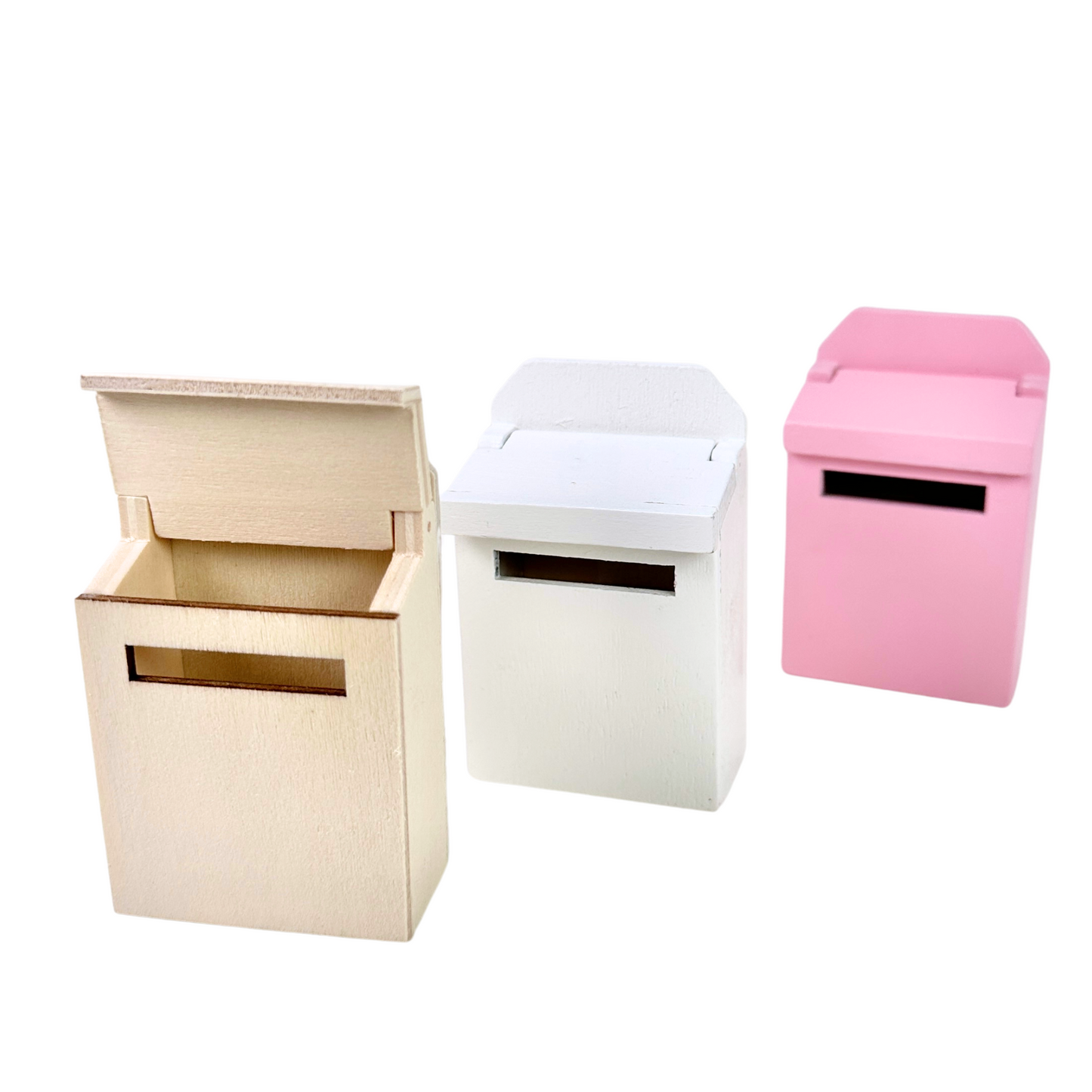 Briefkasten Holz | weiß, natur oder rosa