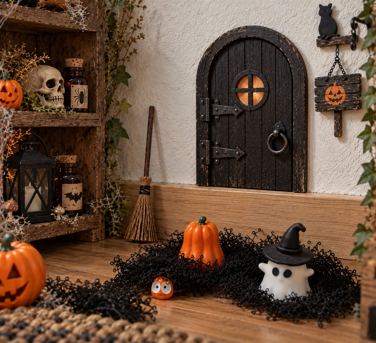 Schwarzes Moos | Halloween-Deko