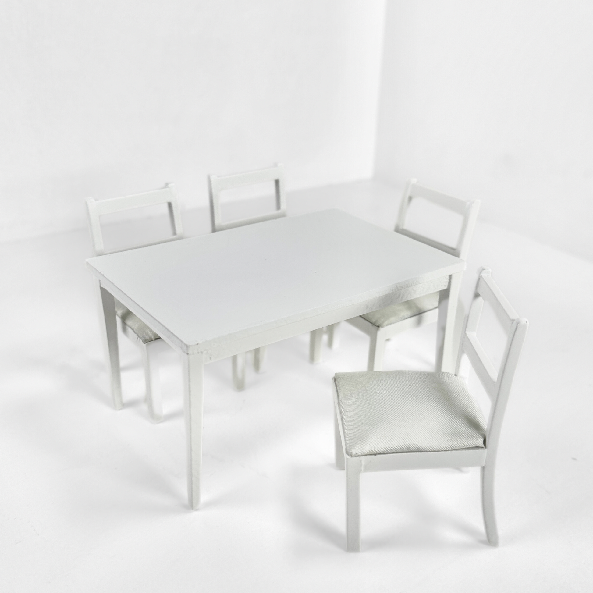 Tisch weiß Set mit 4 Stühlen