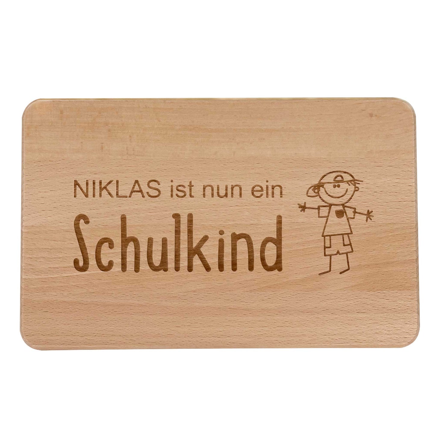 Frühstücksbrett Schulanfang PERSONALISIERT