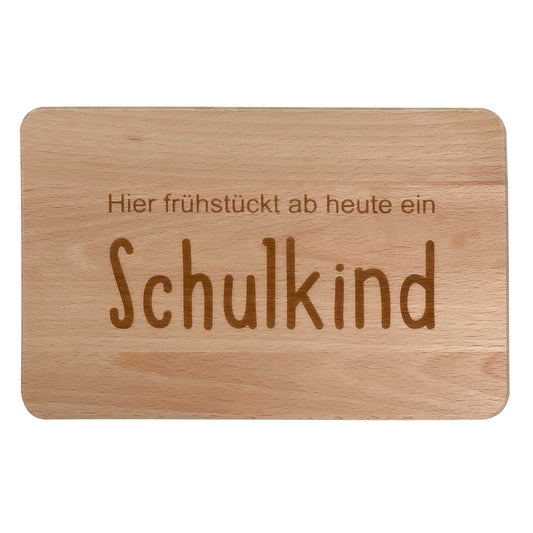 Frühstücksbrett Schulanfang