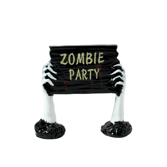 Schild Zombie Party