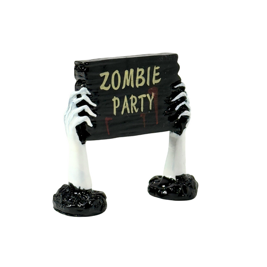 Schild Zombie Party
